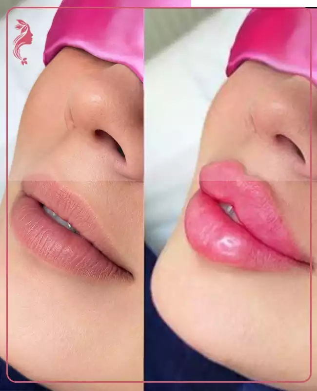 عکس ژل لب مدل روسی
