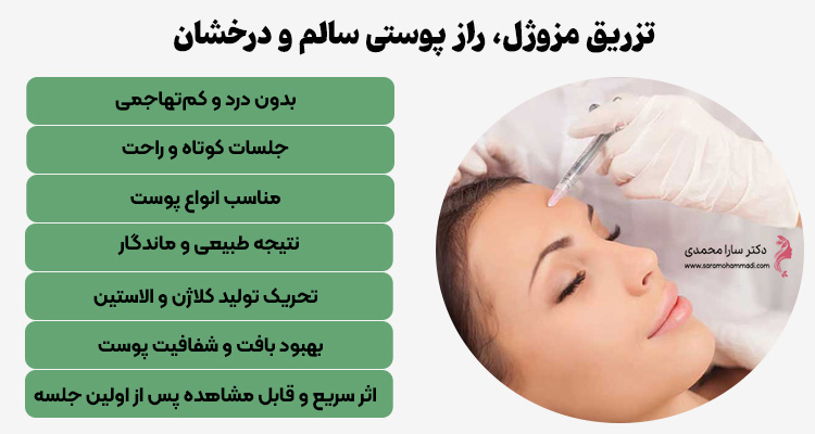 مزوژل، آبرسانی عمیق و درخشش طبیعی پوست